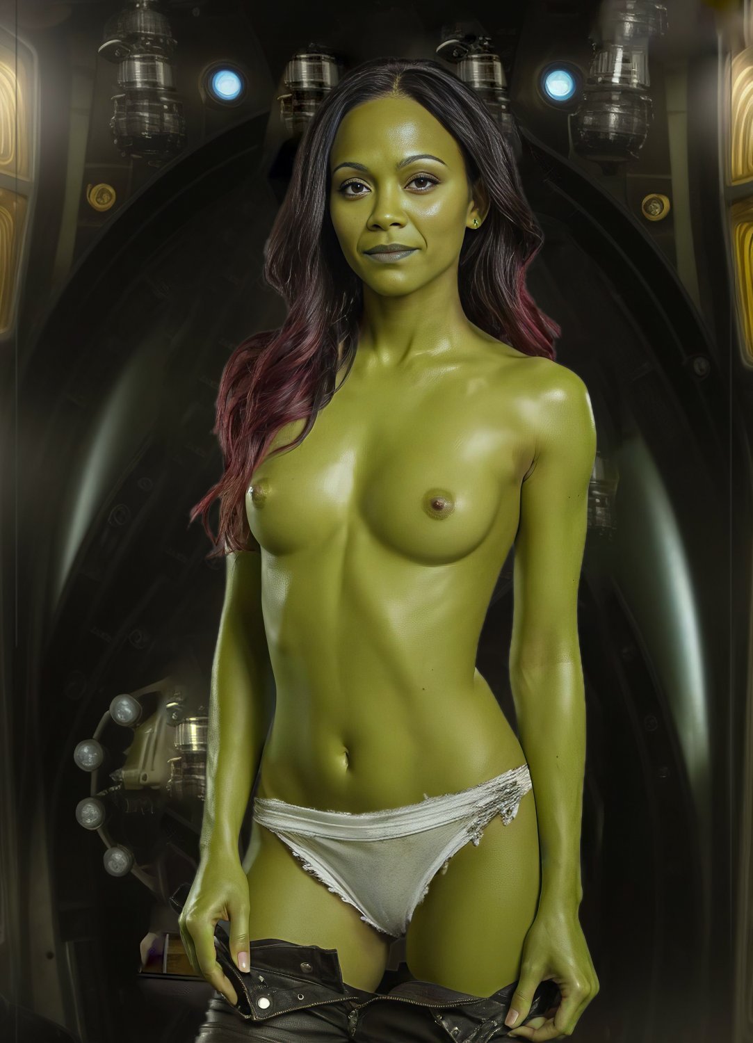 GAMORA enjoy cock on planet Earth #dCJ87Ti9